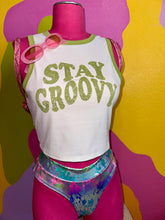 Load image into Gallery viewer, Stay Groovy Cropped Tank Top
