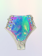 Load image into Gallery viewer, Glitz High Waisted Tie Up Shorts
