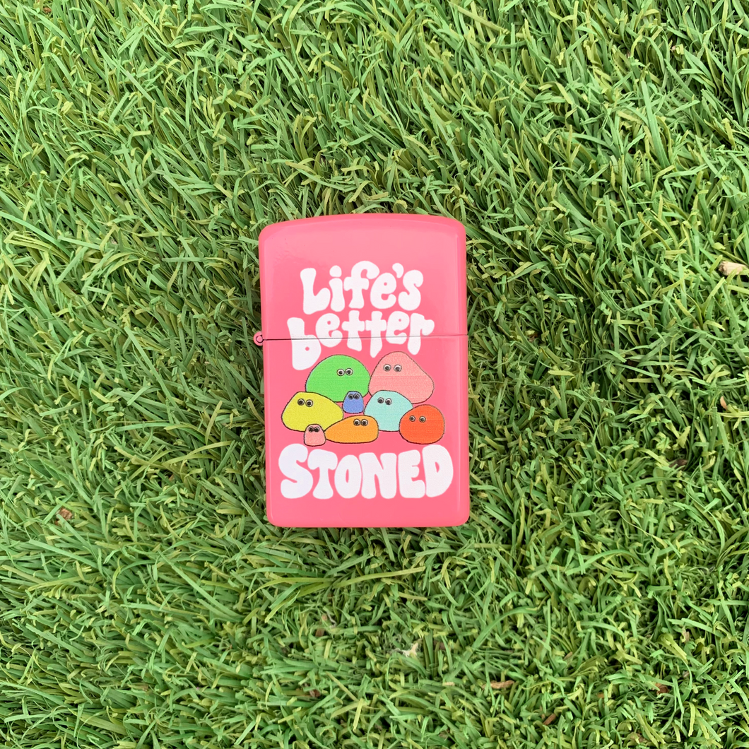 Life's better stoned Refillable Lighter